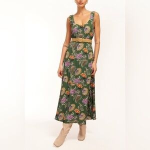 NEW Equipment EVERETT MAXI DRESS EDEN MULTI GREEN 6